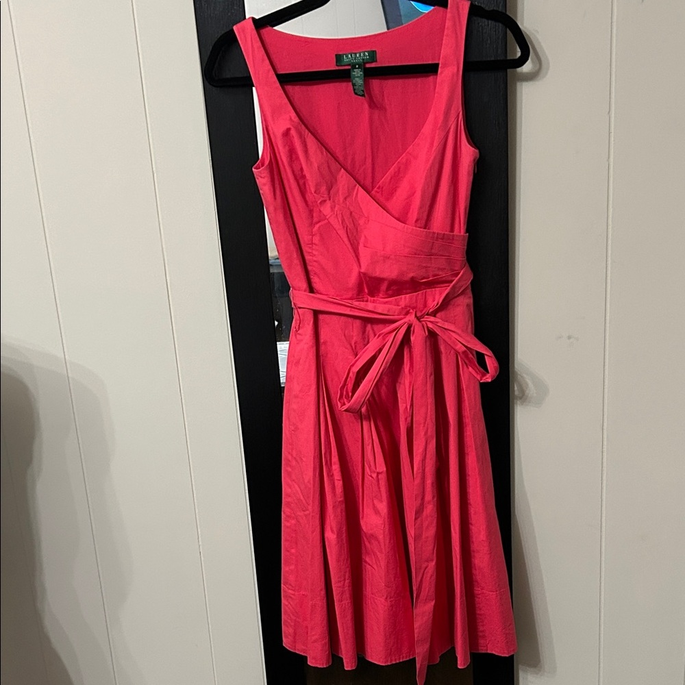 Ralph Lauren Vibrant Pink Midi Dress